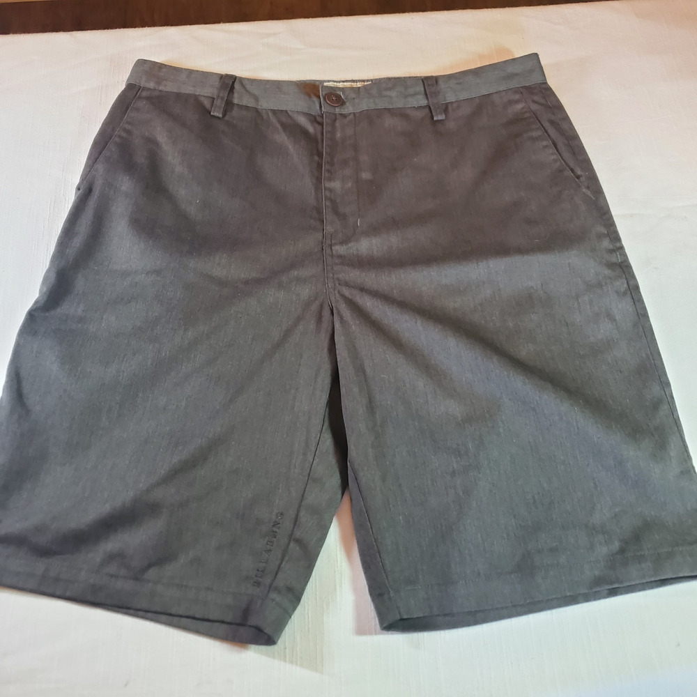 Billabong Mens Size 36 Dark Gray Stretch Shorts Hybrid Chino Casual Swim Trunk